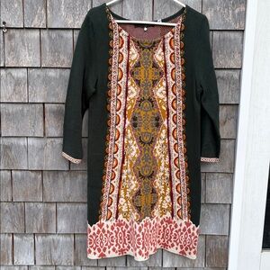 NWT Anthropologie Lanka Tunic Dress by Knitted & Knotted, L Sweater Dress